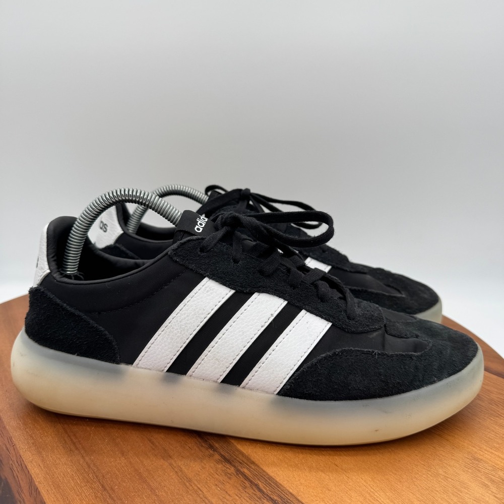 Adidas Barrera Decode Shoes Mens 9.5 Black White Walking Athletic Sneakers